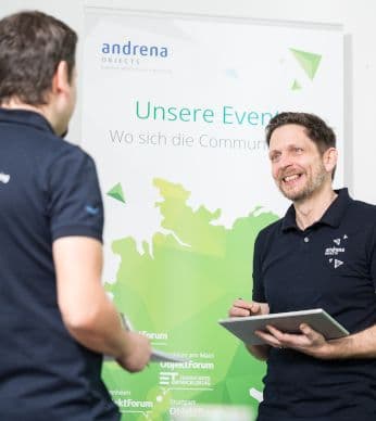 Mustafa und Andreas beim Training